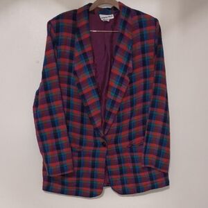 Plaid Women's Blazer